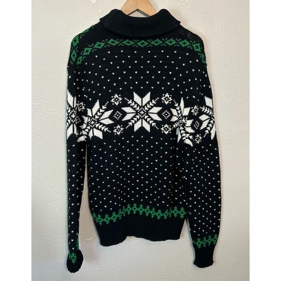 Polo Ralph Lauren Sweater Mens L Snowflake Pullover Knit Winter Holiday Nordic - Picture 3 of 7